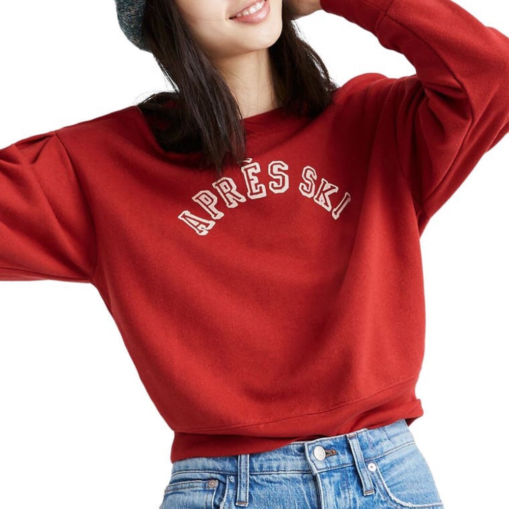 Madewell Après-Ski Pleat Sleeve Sweatshirt